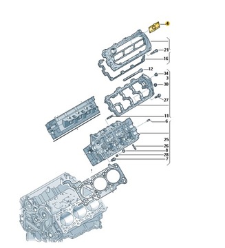 ПРОКЛАДКА, КРЫШКА ФОРСУНКИ 3.0 TDI, дилерский центр VW
