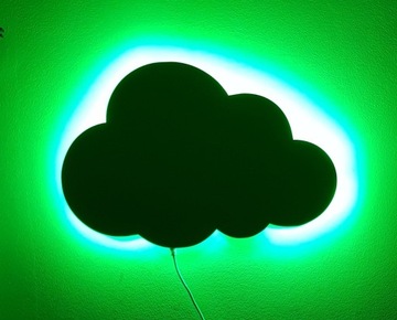 Lampka KINKIET pilot taśma led chmurka nocna KOLORY do wyboru LED CHMURKA