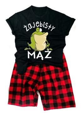 PIŻAMA MĘSKA PREZENT NA WALENTYNKI ŻAJEBISTY L