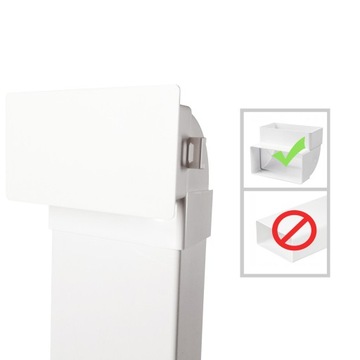 Заглушка, окончание для плоского колена 110x55