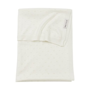 Meyco Baby Ajour kocyk - bambus - offwhite - 100x150cm