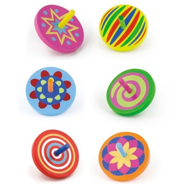 ДЕРЕВЯННЫЙ СПИННЕР VIGA ЦВЕТНЫЕ ЭКО УЗОРЫ МОНТЕССОРИ НА 3 ГОДА ЗА 1 ШТ.