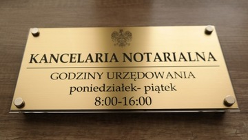 TABLICZKA Kancelaria Prawna DYSTANSE 295x145mm