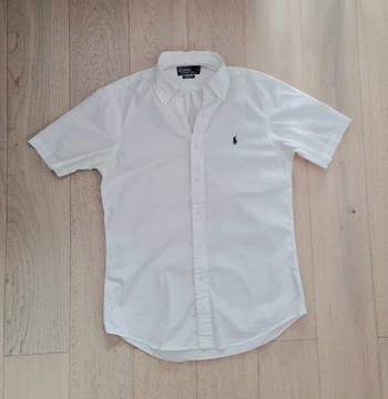 Polo by Ralph Lauren Custom Fit S stretch biała koszula 100% bawełna