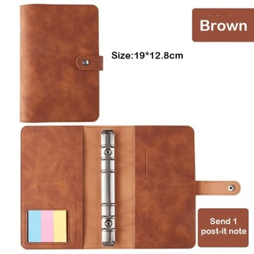 A6 Binder Laptop Looper Zipper Pocket Notepad