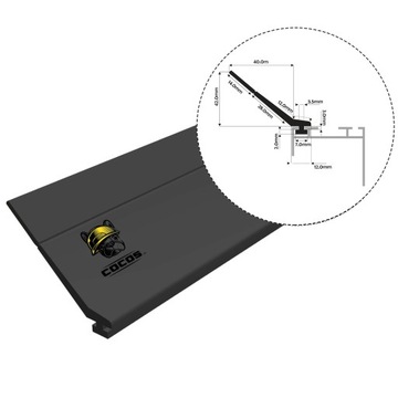 Uszczelka garażowa do bramy garażowej GT03 4m