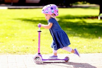 Hulajnoga Mini Micro Deluxe LED Purple koła LED