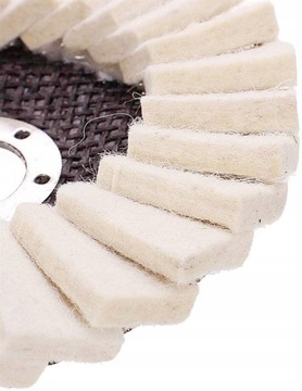 ВОЙЛОЧНЫЙ ПОЛИРОВАЛЬНЫЙ ДИСК ВОЙЛОВАЯ КЛАПАНКА 125 ММ КЛАПАНКА 7 ММ