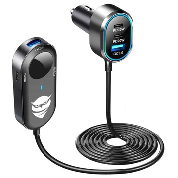 АВТОМОБИЛЬНОЕ ЗАРЯДНОЕ УСТРОЙСТВО РАЗВЕТВИТЕЛЬ 6xUSB МОЩНОСТЬ 100ВТ