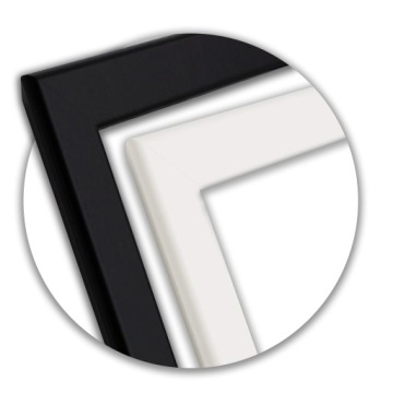 Набор фотографий в рамке 30x40 Линии современных форм черно-белые 3xA3