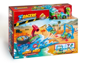 Набор T-Racers Wave Race Challenge с пусковой установкой + фигурка Car MagicBox