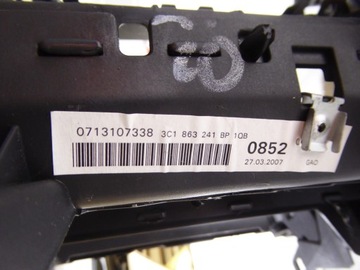 ПОДЛОКОТНИК ЦЕНТРАЛЬНЫЙ ТУННЕЛЬ VW PASSAT B6 ЕВРОПА