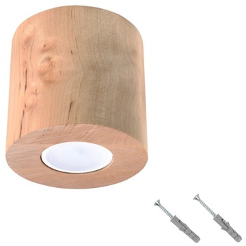 Plafon drewniany tuba spot lampa sufitowa loft