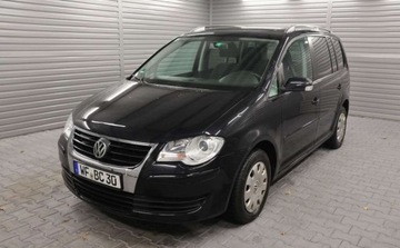 Volkswagen Touran I 1.4 TSI 140KM 2008 Volkswagen Touran 7-Osobowy, Grzane Fotele, Tempomat, Czujniki, Wielofunkc