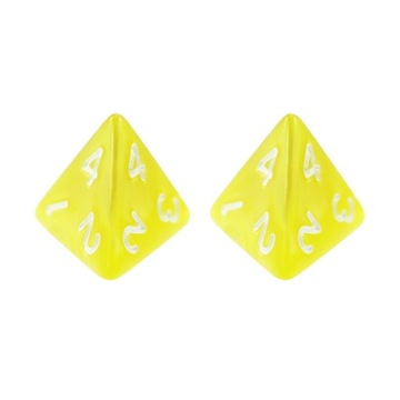 ZESTAW 2 KOSTEK K4 RPG ZŁOTY ORZEŁ KOŚĆ CZTEROŚCIENNA