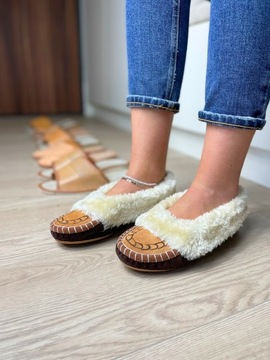 BAMBOSZE GÓRALSKIE KAPCIE SKÓRZANE MOKASYNY ZAKOPIANKI CIEPŁE + GRATIS