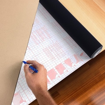 Клейкая фольга для мебели велюр синий декоративный шпон бархат DIY 45 см