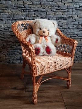 WICKER CHAIR, детский стул с помпоном