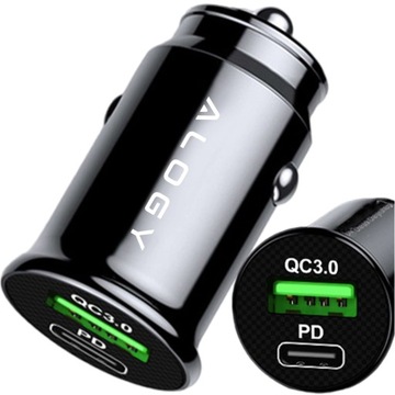 Автомобильное зарядное устройство для автомобильного телефона Strong Fast 2x USB QC USB-C PD 38 Вт