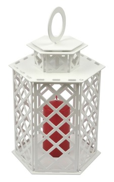 LATARNIA METALOWA LAMPION LATARENKA 50cm ŚWIECZNIK