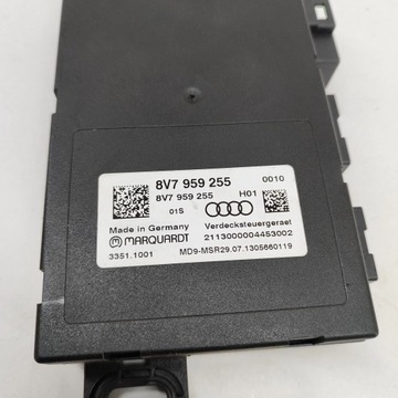 AUDI A3 S3 8V 2013 MODUL / ŘÍZENÍ STŘEŠNÍHO OKNA
