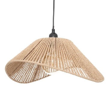 LAMPA SUFITOWA WISZĄCA PAPIEROWY ABAŻUR UNIWERSALNA BOHO Ø 45 cm