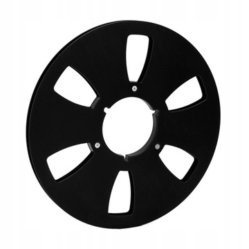 КАТУШКА ДЛЯ ЗАПИСИ 1/4 10,5 ДЮЙМА, 6 ОТВЕРСТИЙ, ЧЕРНАЯ