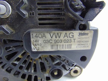 ALTERNÁTOR 140A AUDI A3 8P GOLF V VI 1.4 TFSI 03C903023T