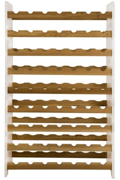 Дубовая винная полка, деревянная винная полка, полка для бутылок с 63 кнопками, ДУБ