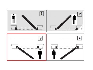 Скрытая дверь ALUMINIUM дверная коробка белая 80, открывание слева наружу