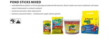 Корм для рыб в пруду Pond Tropical Koi Food 5л 430 г Ведро Палочки