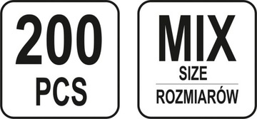 НАБОР ПРУЖИН YATO 200 ШТ. МИКС
