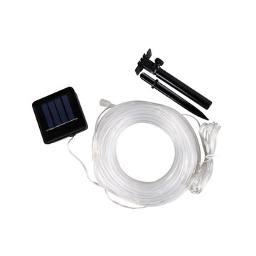 Sznur łańcuch wąż 100 led solar 9,9 m ciepły biały