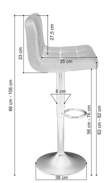 ПРЮКА, ВРАЩАЮЩАЯСЯ, РЕГУЛИРУЕМАЯ КОЖАНАЯ СТОЛА