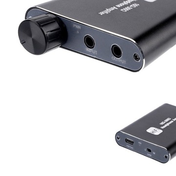 МИНИ-ПОРТАТИВНЫЙ HIFI УСИЛИТЕЛЬ ДЛЯ НАУШНИКОВ AUX ВХОД И ВЫХОД 3,5 ММ