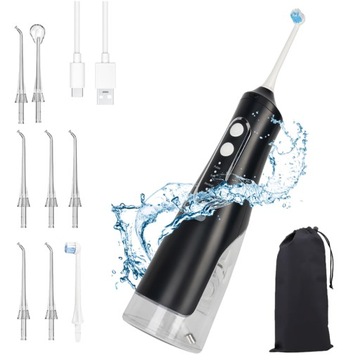 IRYGATOR DENTYSTYCZNY W ZESTAWIE 8 DYSZ I 4 TRYBY WODOODPORNOŚĆ IPX7 310ML