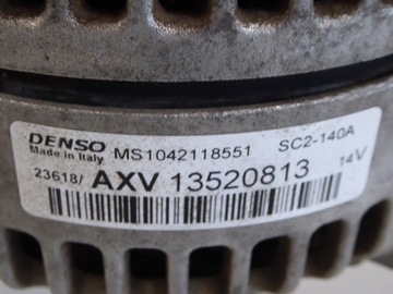 ALTERNÁTOR 13520813 OPEL ASTRA K V 1.6 TURBO