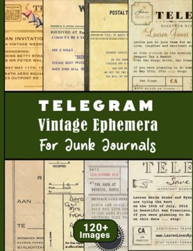 Publishing, Printopedia Telegram Vintage Ephemera For Junk Journals: Over 1