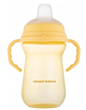 CANPOL KUBEK Z SILIKONOWYM USTNIKIEM 6M+ 250ML