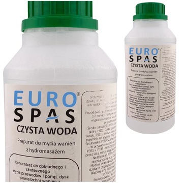 Wanna SPA z hydromasażem PREPARAT DO MYCIA przewodów pomp dysz CZYSTA WODA