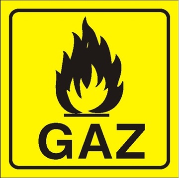 GAZ NAKLEJKA 10x10 CM