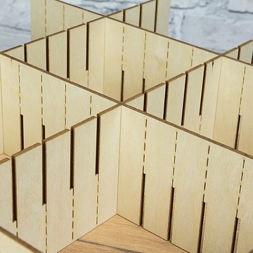 ORGANIZER Z DREWNA DO SZUFLAD 43x6,5CM SEPARATORx2