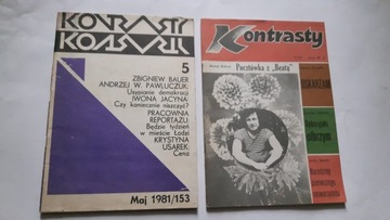 4 x Miesiecznik KONTRASTY: 11/1987 (okladka Janusz Laskowski) + 2,4,5/1981
