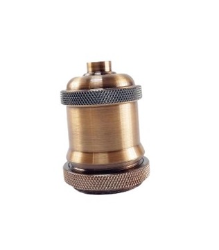 РЕТРО ВИНТАЖНЫЙ МЕТАЛЛИЧЕСКИЙ КРЫШКА С МЕДНОЙ ЛАМПОЙ E27