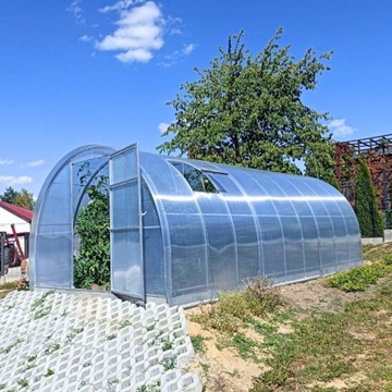 Szklarnia łukowa Afrodyta 3x8m z POLIWĘGLANU 4mm profil 40x20mm