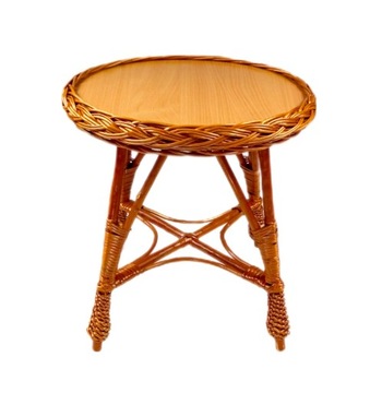 Stolik wiklinowy dla dziecka kawowy 43cm x 43cm