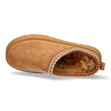 ЖЕНСКИЕ ТАПОЧКИ-САПОЖКИ ВЕРБЛЮЖЬИ УТЕПЛЕННЫЕ С МЕХОМ НА ПЛАТФОРМЕ ЗАМШЕВЫЕ EKO R 39