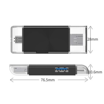 КАРТРИДЕР 5 В 1 USB MICRO TYPE-C MICROSD USB-C