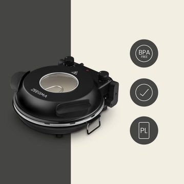 ПЕЧЬ ДЛЯ ПИЦЦЫ КАМЕННАЯ ДОМАШНЯЯ ПЕЧЬ ДЛЯ ПИЦЦЫ 400°C 1200 Вт ТЕРМОСТАТ ТАЙМЕР