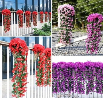 цветочная гирлянда, подвесные искусственные цветы